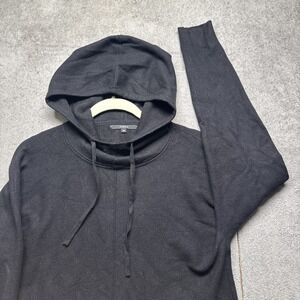 Quince Black Soft Knit‎ Hoodie Women's Medium Everyday Loungewear Pullover